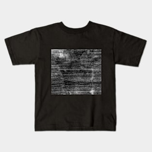 black wood grain background Kids T-Shirt